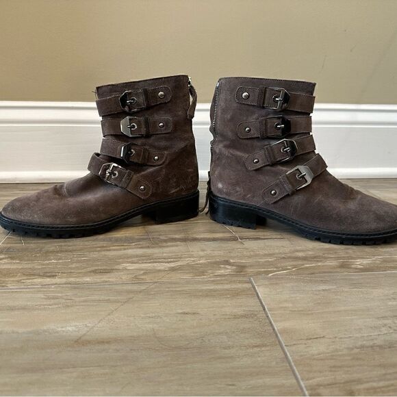 NEW Stuart Weitzman Brown Suede Boot Size 5 - Picture 5 of 9